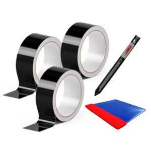 HEXIS Premium Black Gloss Chrome Delete Roll (3 Pack + Gifts)